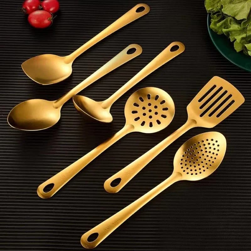 Stainless Steel Kitchen Utensil Set with Soup Spoon