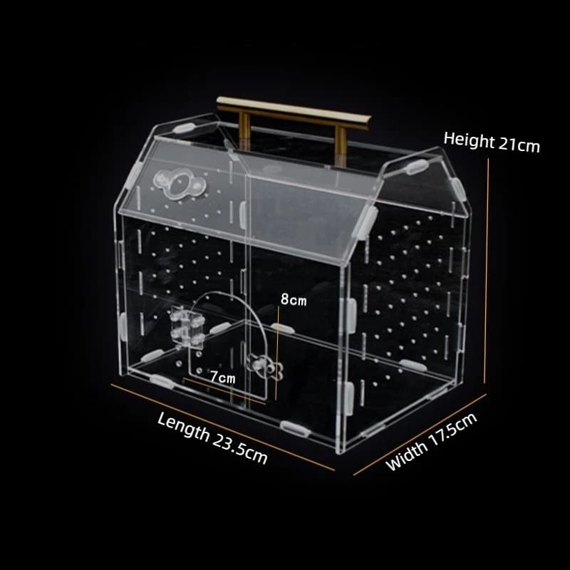 Acrylic Portable Reptile Terrarium Breeding Box
