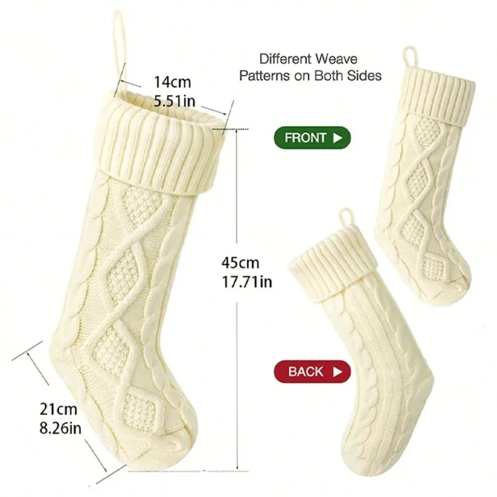 Christmas Knitted Stocking 45cm