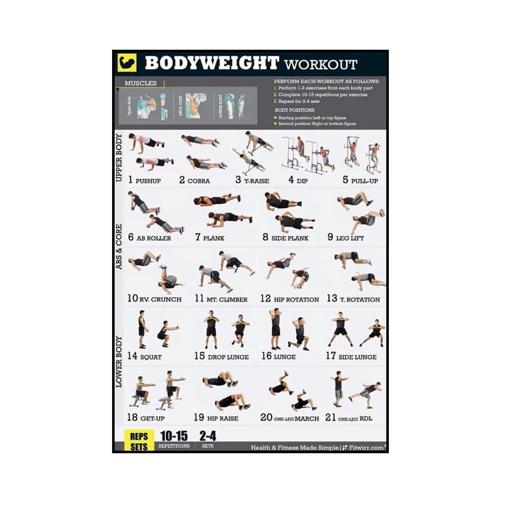 Yoga Poses Workout Exercise Canvas Wall Art