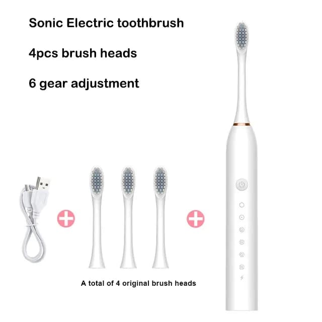 USB Rechargeable Sonic Electric Toothbrush