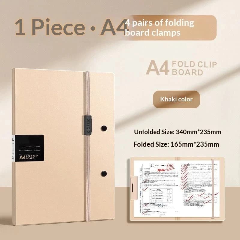 A4 Waterproof File Folder with Elastic Buckle