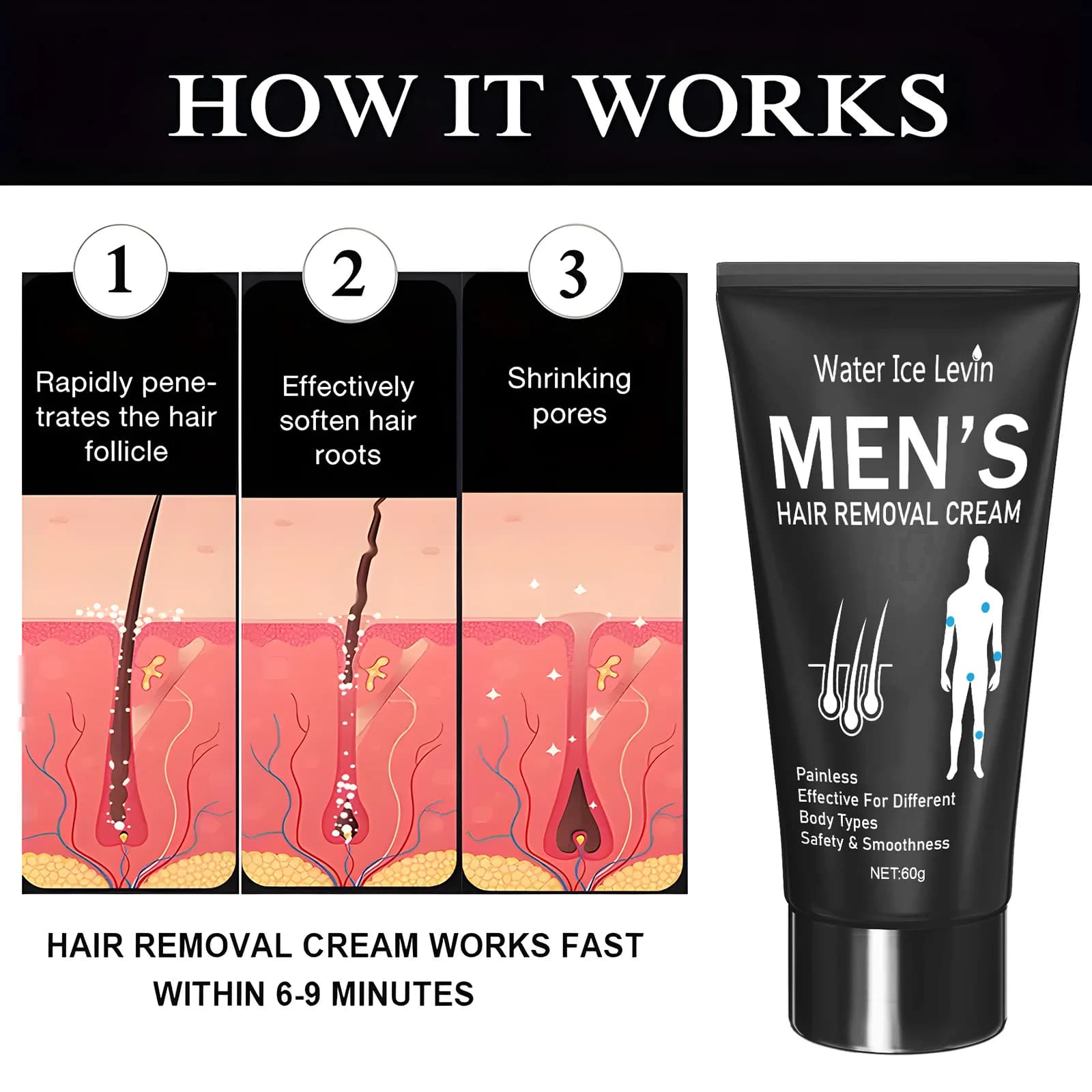 Hair Removal Cream for Men and Women