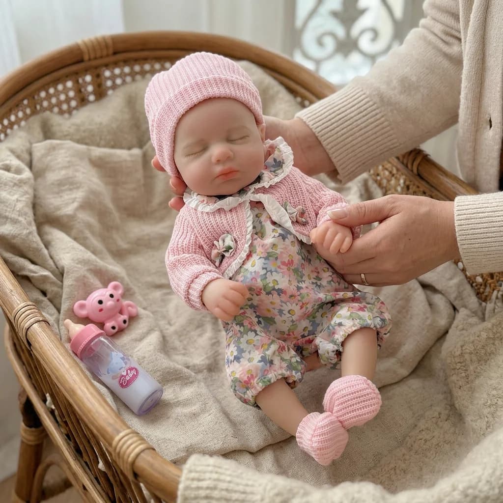 Loulou Reborn Baby Doll Full Body Soft Silicone