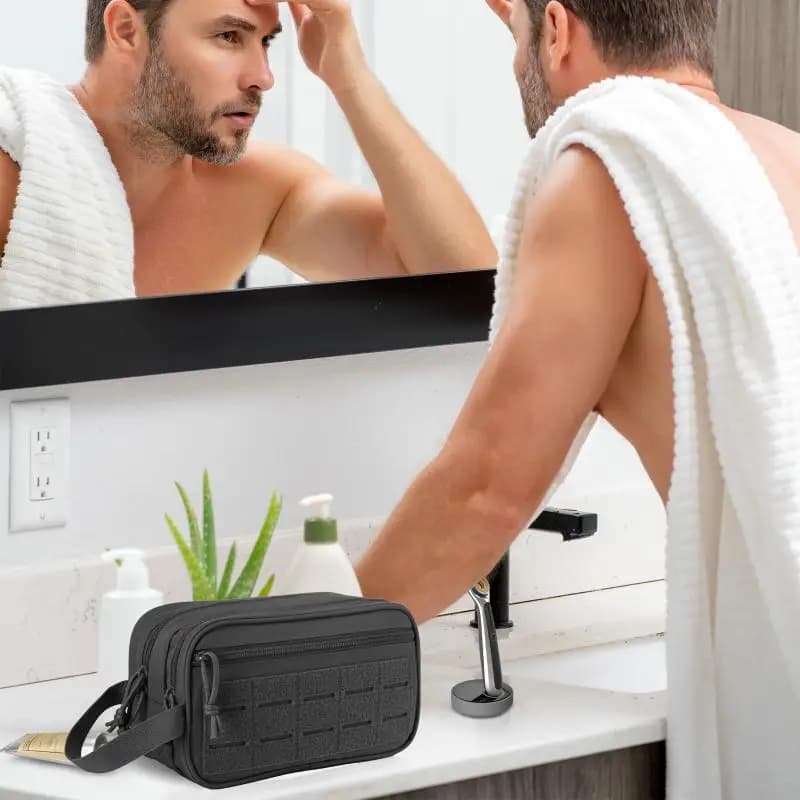 Toiletry Bag Men Women Hygiene Bag Shaving Kit Travel Shower Makeup Pouch Cosmetic Organizer Bags