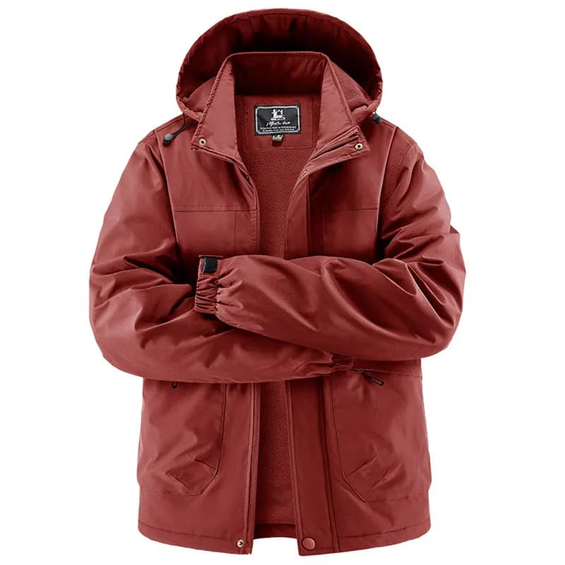 Men's Windproof Waterproof Winter Cargo Jacket