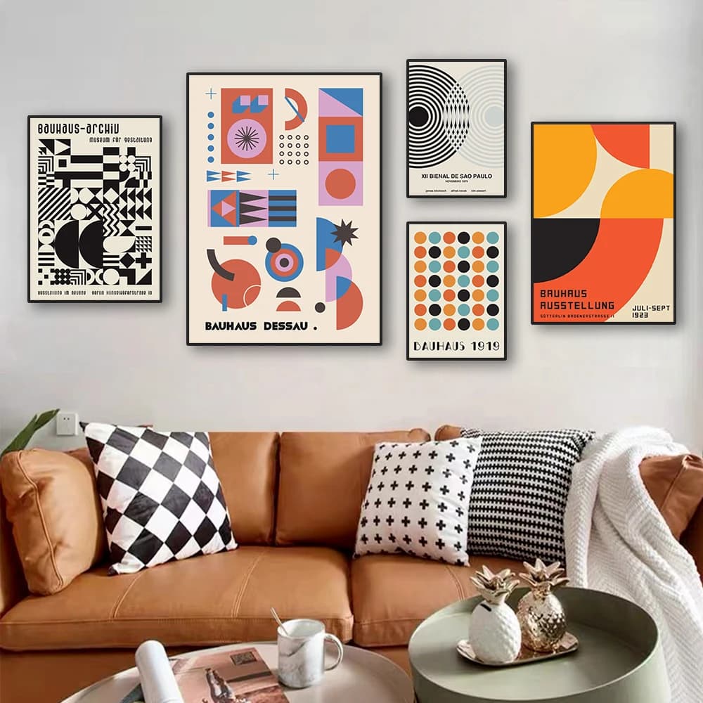 Modern Abstract Bauhaus Nordic Wall Art Poster