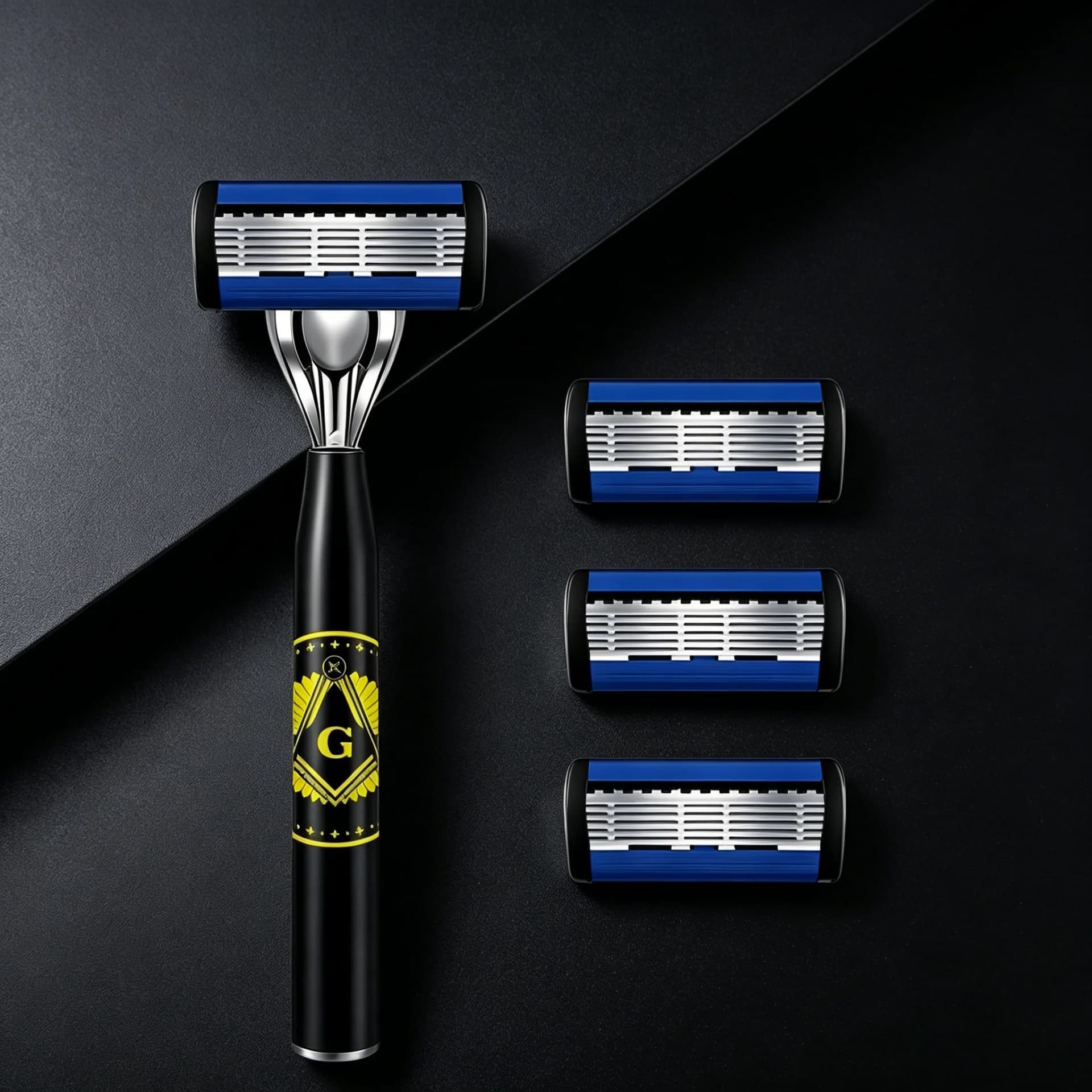 Men's Safety Razor with Anti-Slip Handle