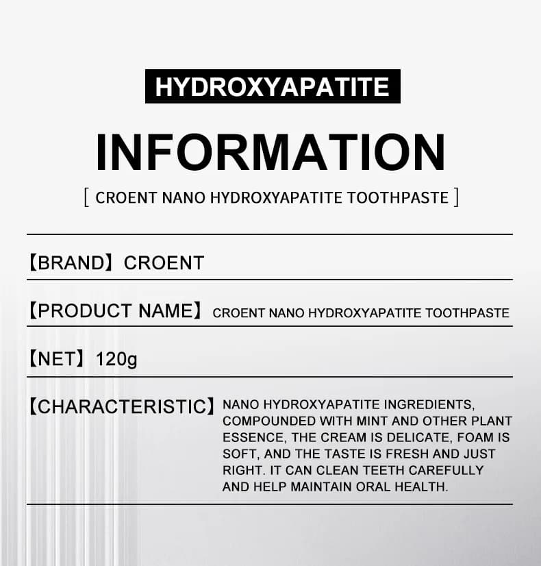 Hydroxyapatite Whitening Toothpaste