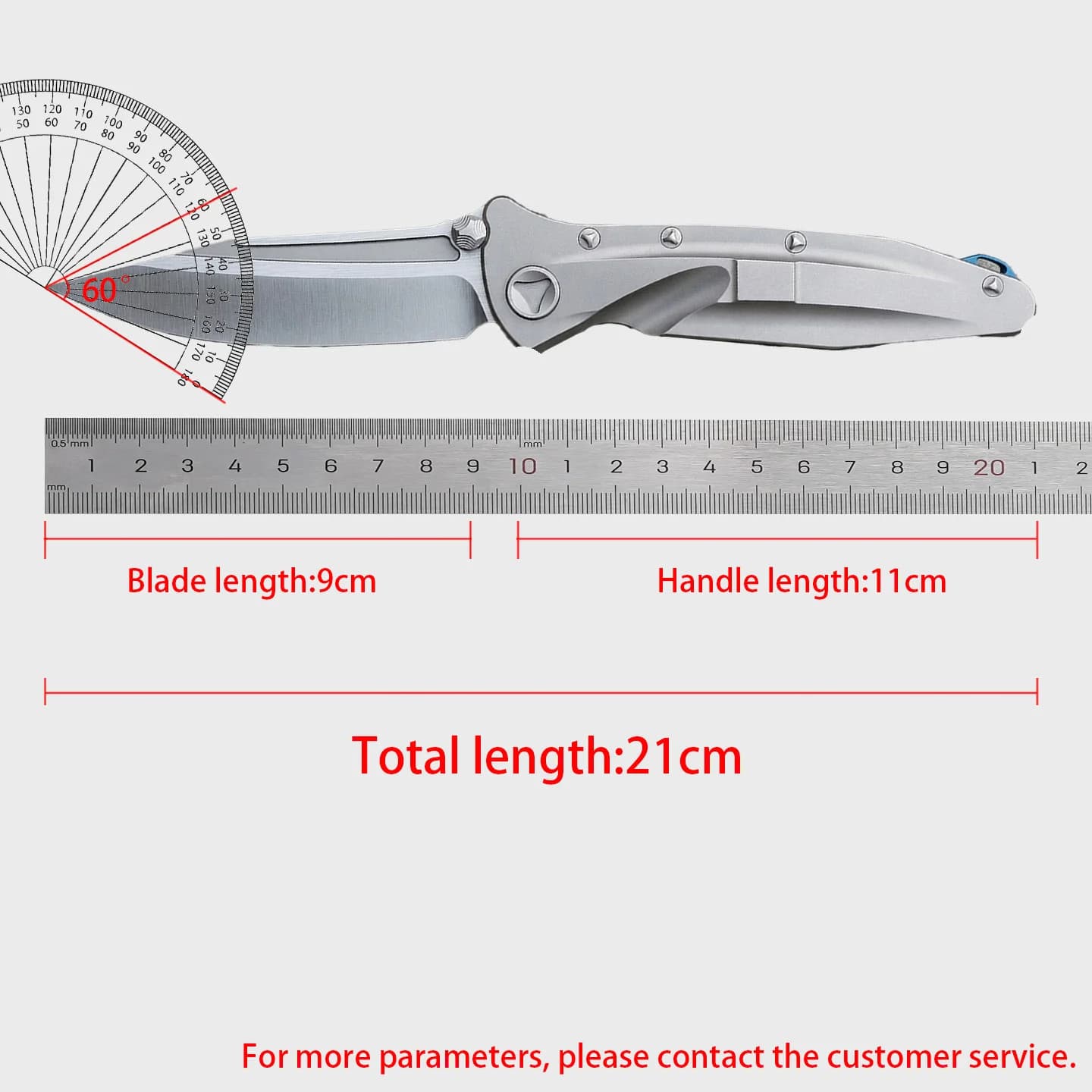 Delta - Compact High-Strength Folding Knife, EDC Personalized Knife, Titanium Alloy Handle, Home Use Fruit Cutting Knife