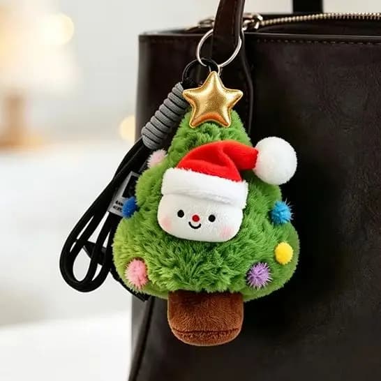 Plush Holiday Character Keychains