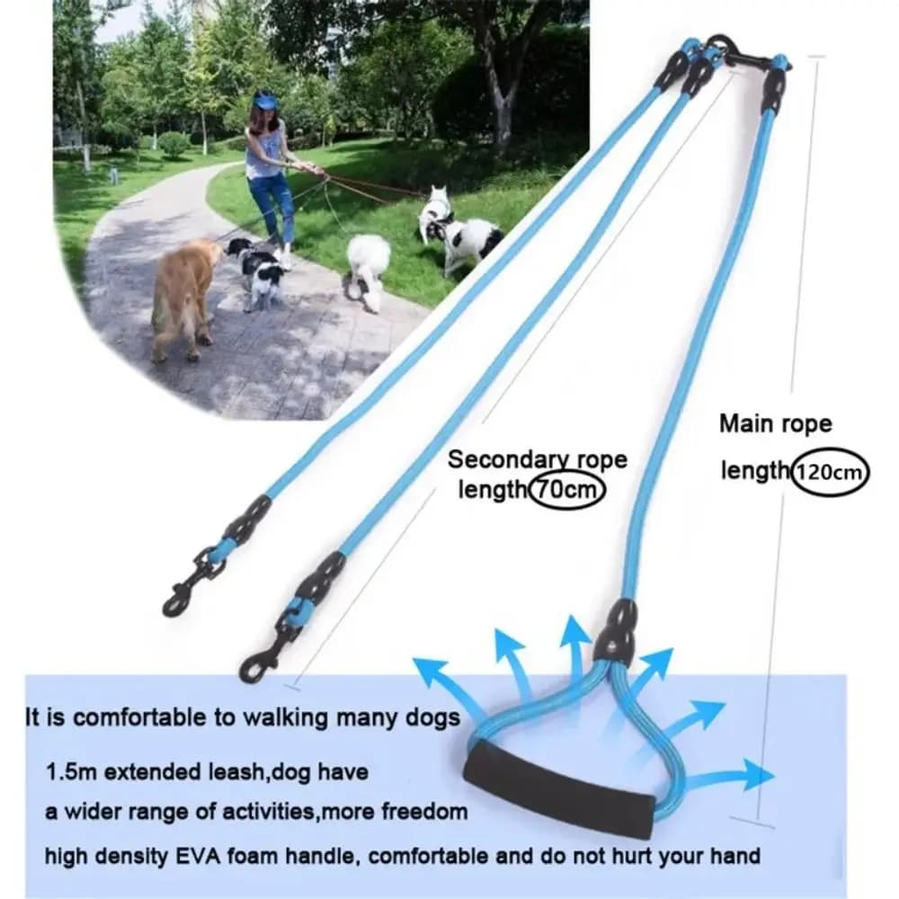 Two Way Dog Leash Coupler