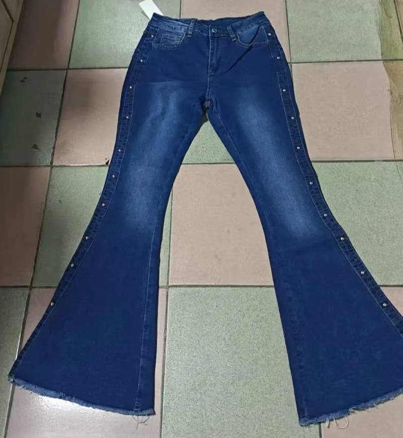 High Waist Stretch Flare Denim Jeans