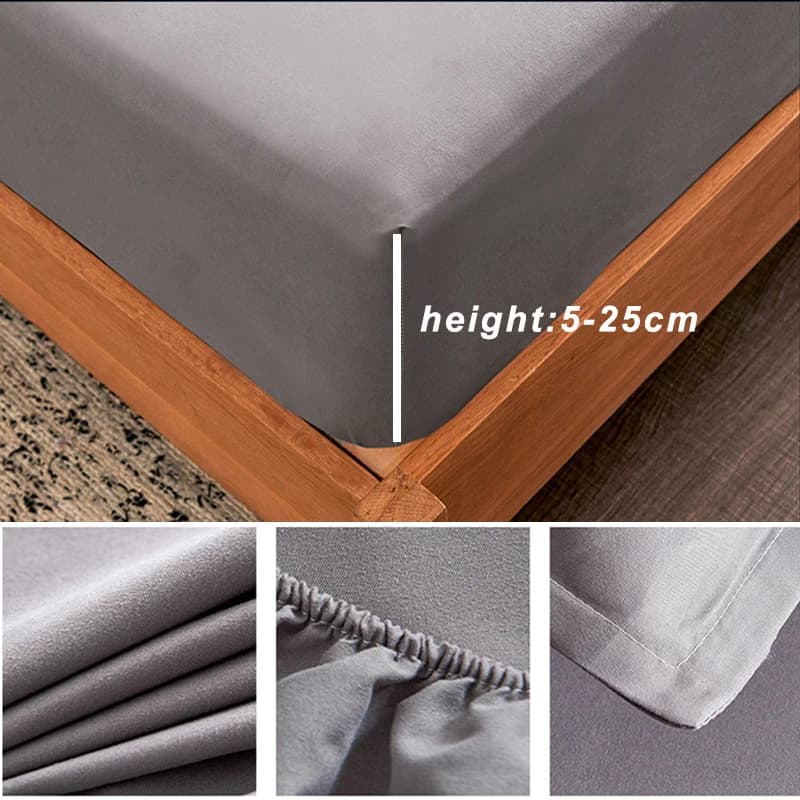 Cotton Fitted Sheet with Elastic Bands