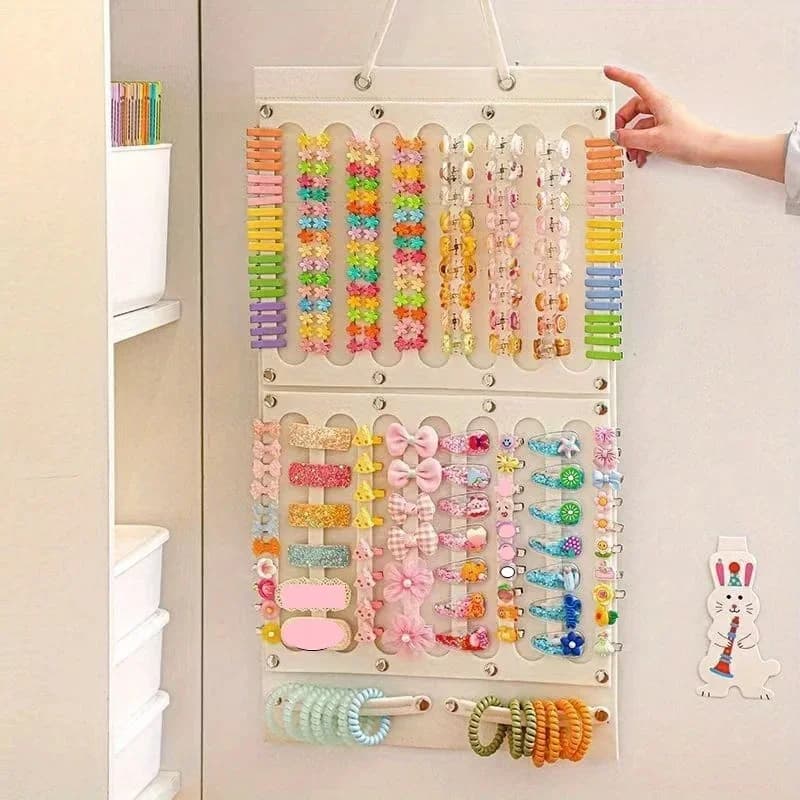 Hair Accessories Hanging Storage Organizer Wall Decoration Hair Bows Storage Hair Clips Hair Rope Glasses Organizing Storage
