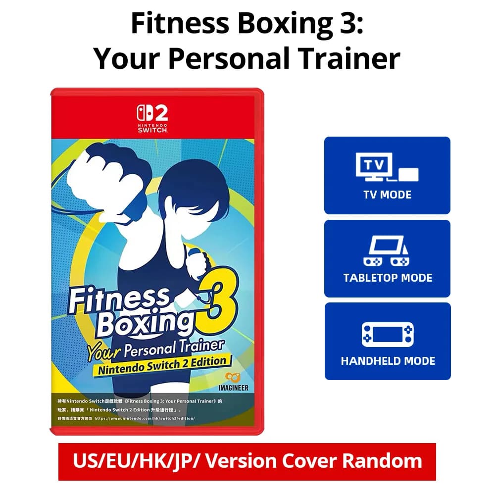 Fitness Boxing 3 Your Personal Trainer Switch 2 Edition Physical Game Card for Nintendo Switch 2 Fitness Rhythm Workout Exercise