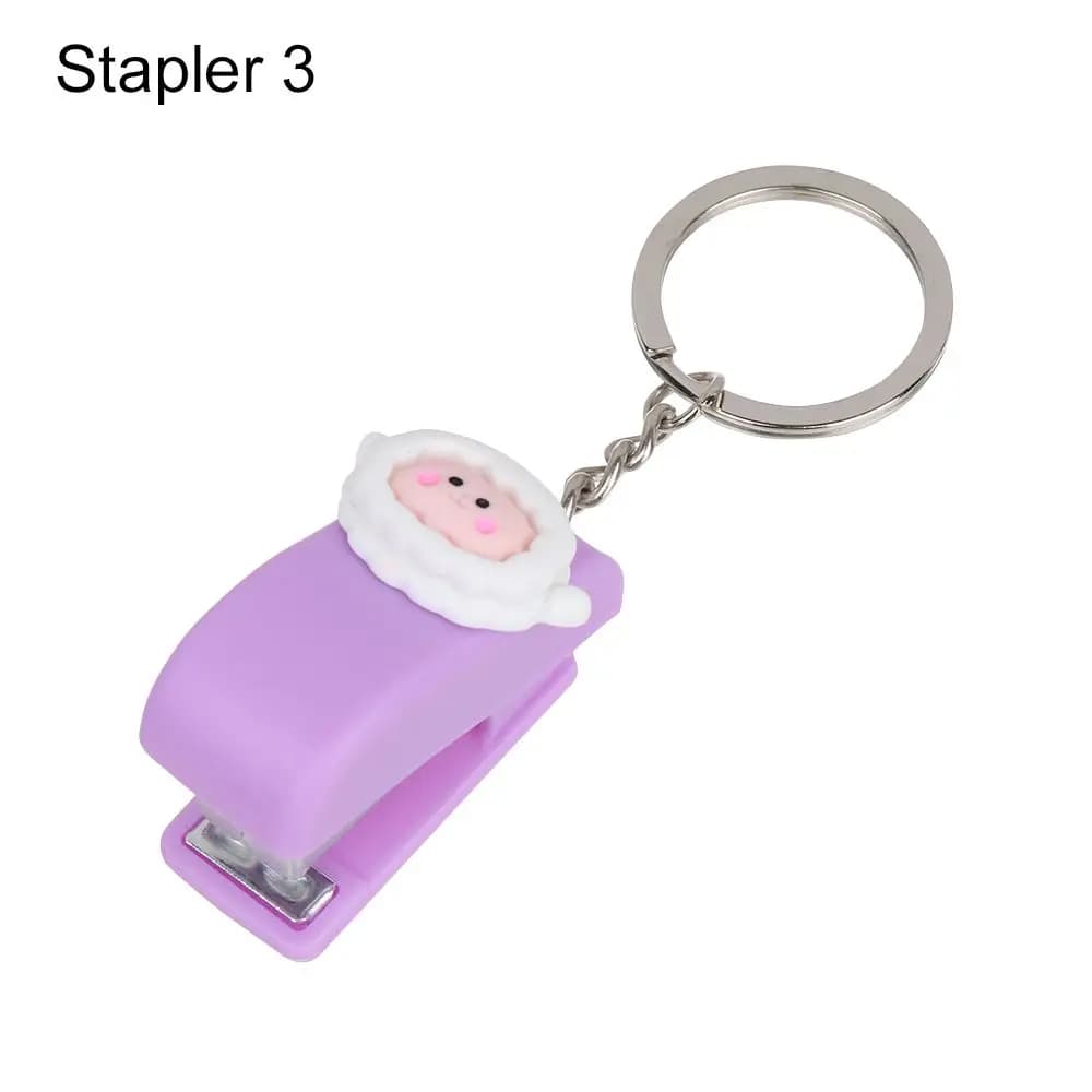 Mini Stapler with Document Clips and Paper Clips Set