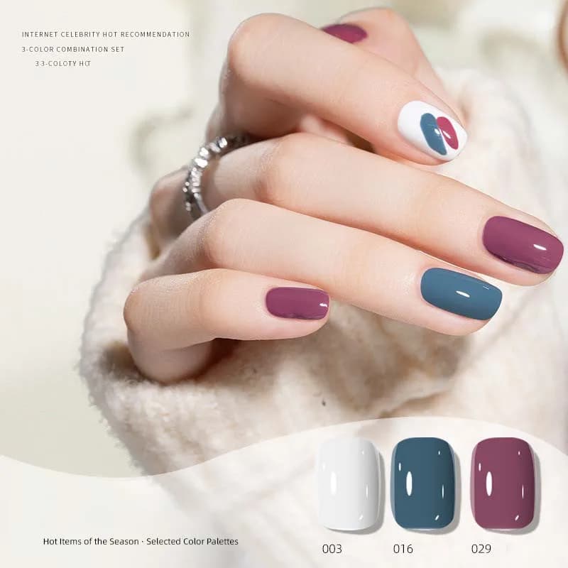 40-Color Water-Based Peel-Off Nail Polish Set