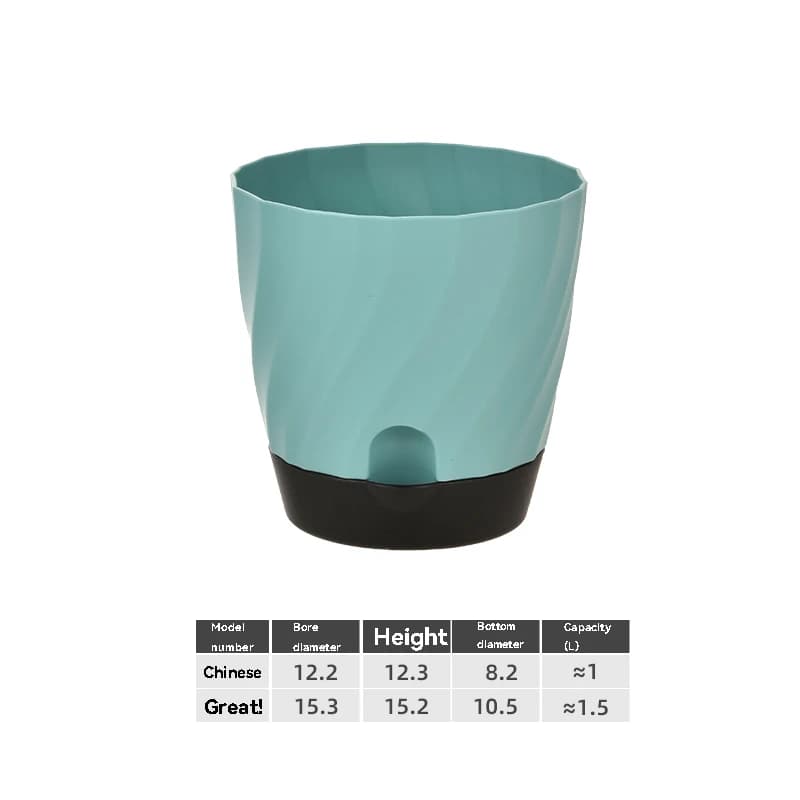 Plastic Flower Pot with Pedestal Base