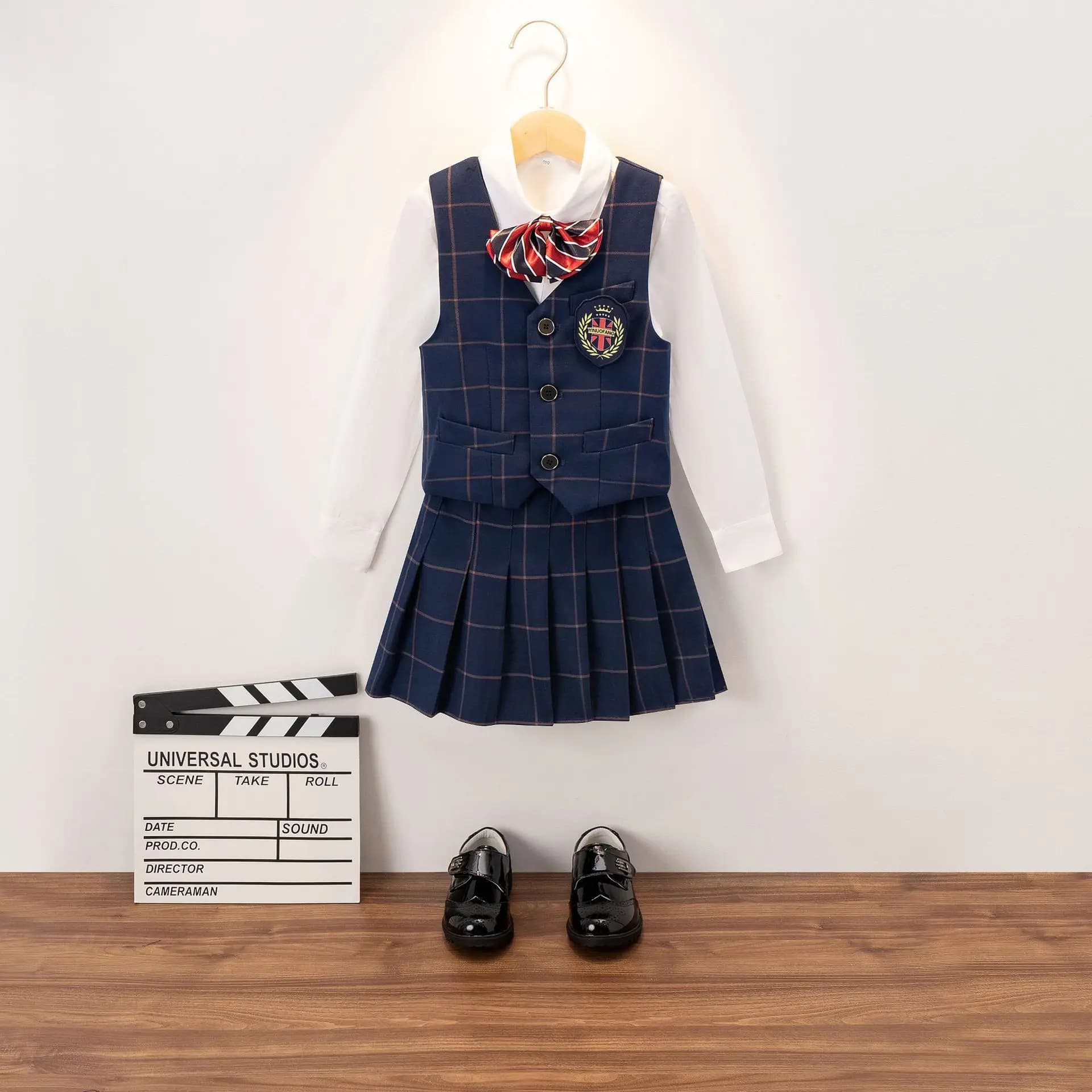 England Style School Uniform Spring Autumn Suit