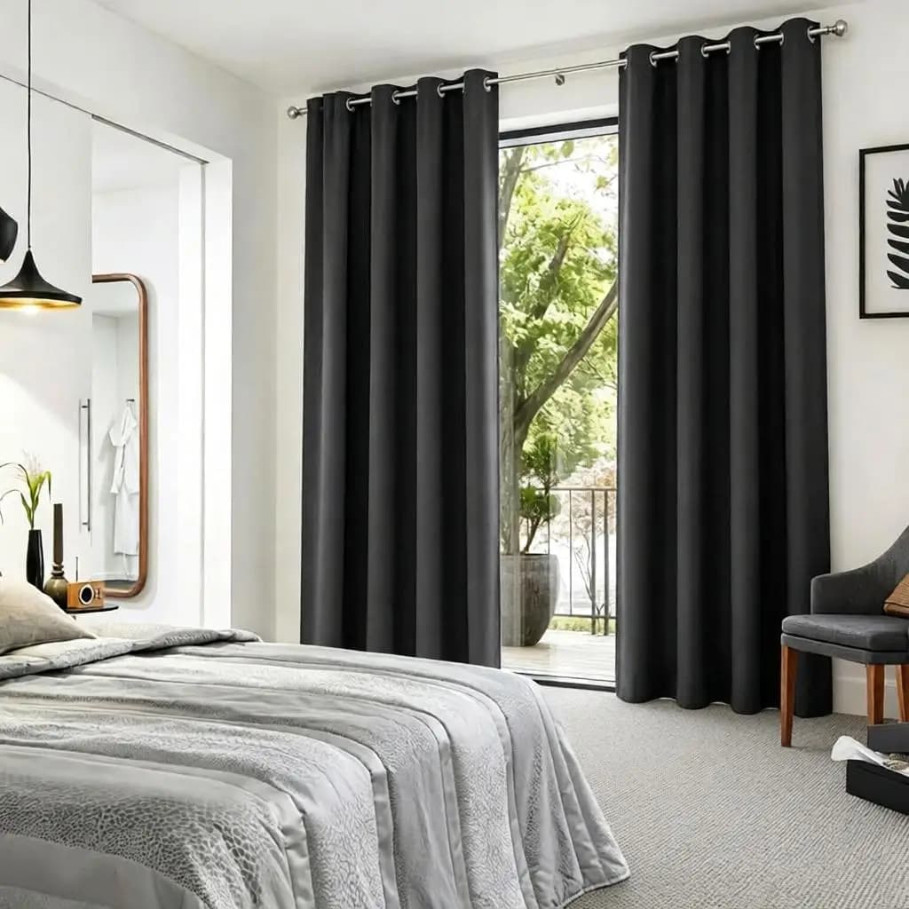 Blackout Thermal Curtains With Grommet
