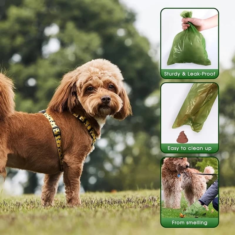 Biodegradable Dog Poop Bags, 15 Bags Per Roll