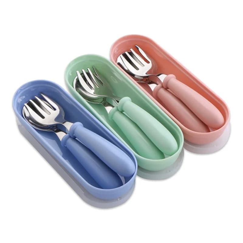 Kids Stainless Steel Cutlery Set with Spoons and Forks