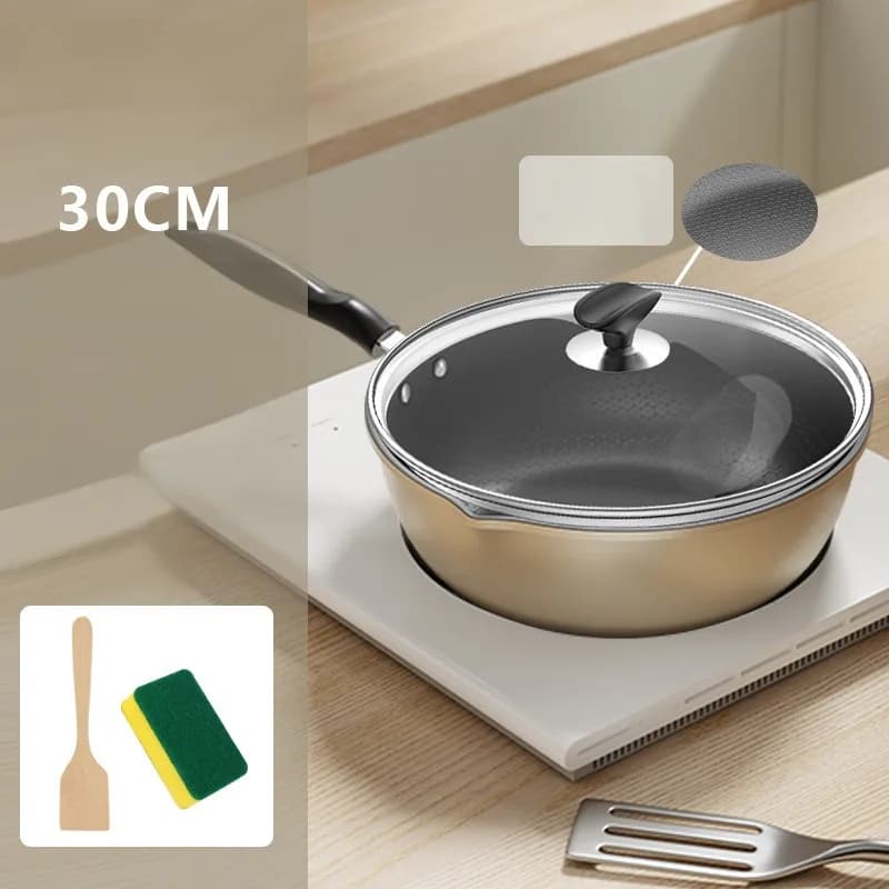 Honeycomb Nonstick Wok Frying Pan