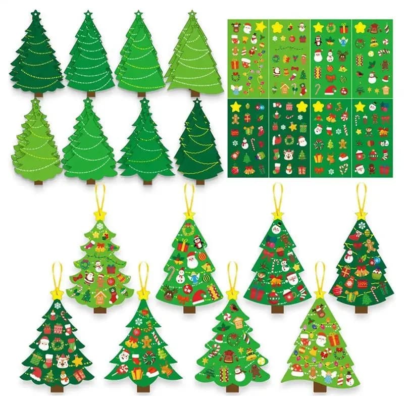 -November Kids For Room Wall Christmas Tree Stickers Interactive Ornaments Toddler Classroom Apartment Interior