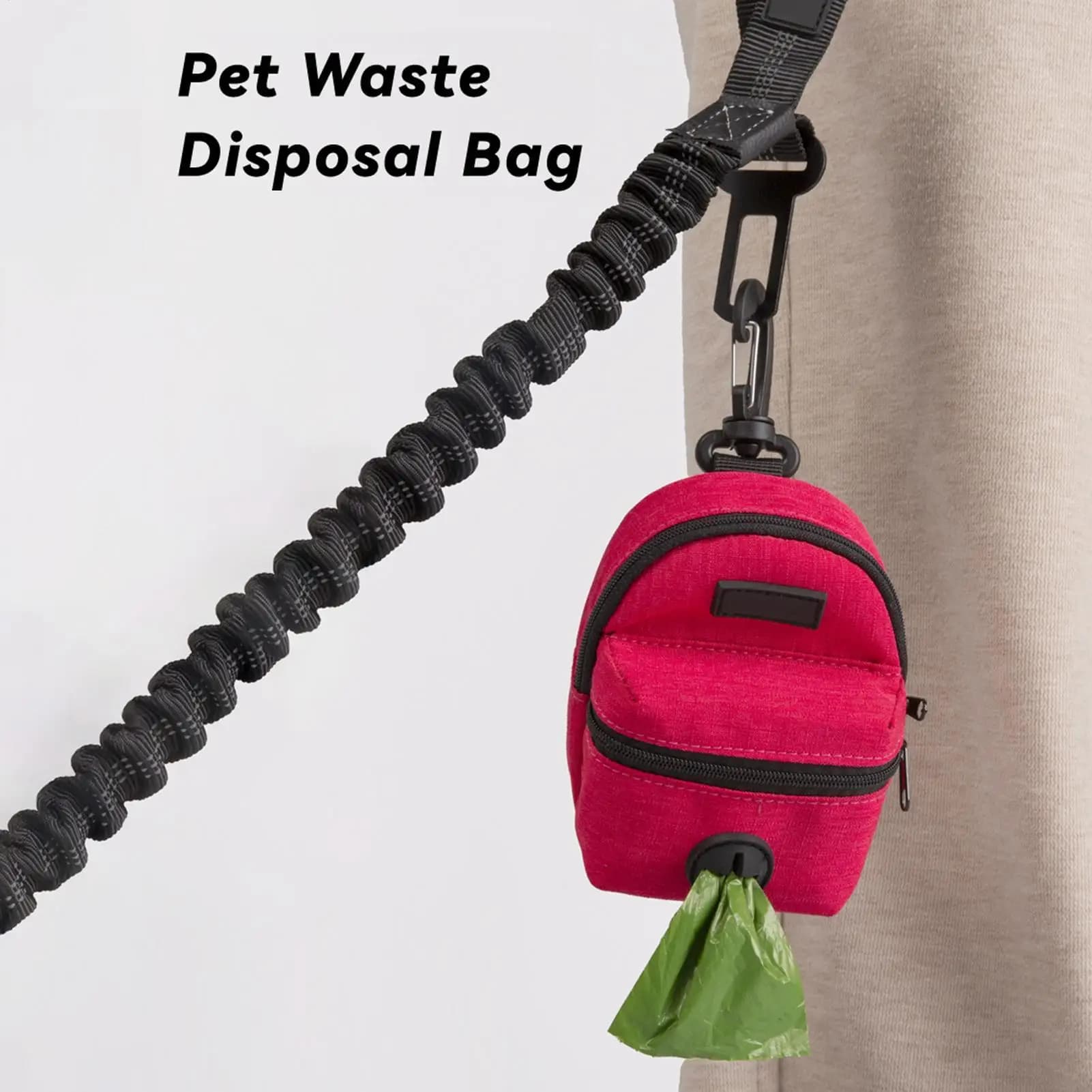 Dog Treat Pouch with Poop Bag Dispenser