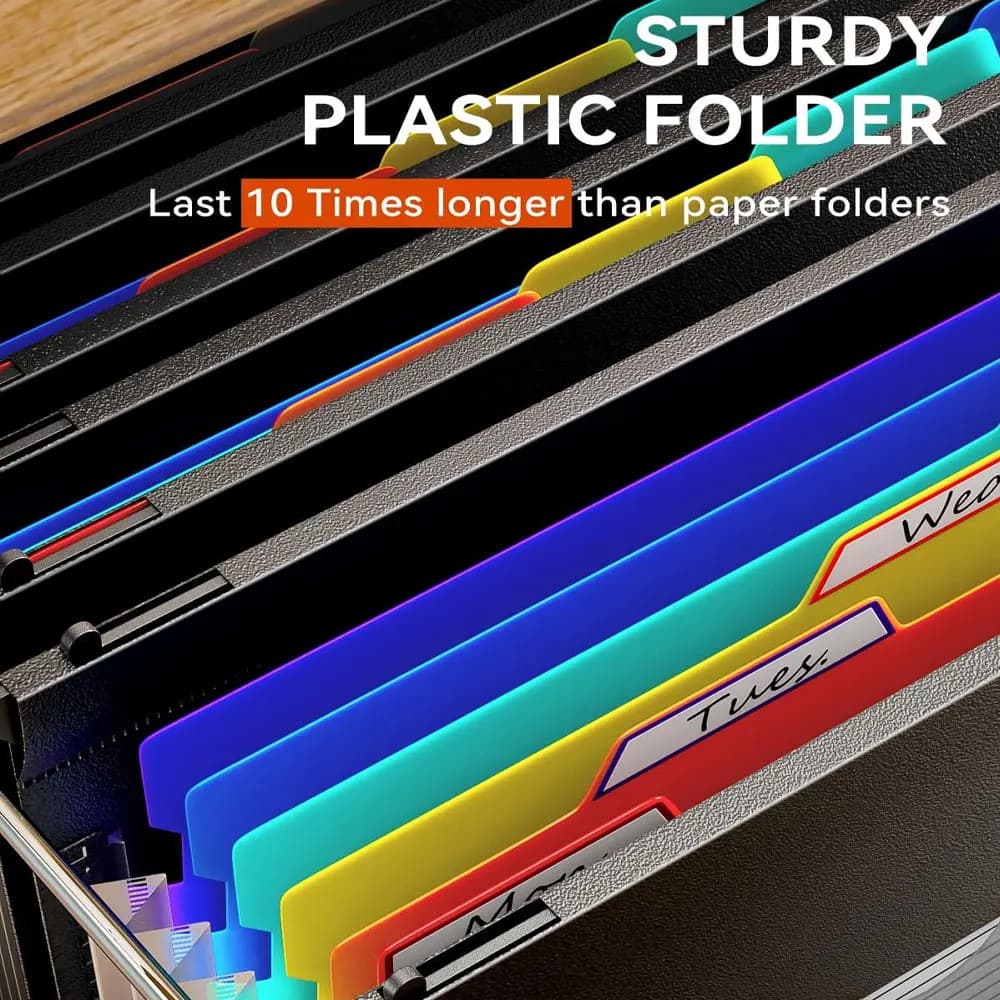 7-Pocket Expandable Hanging File Bag