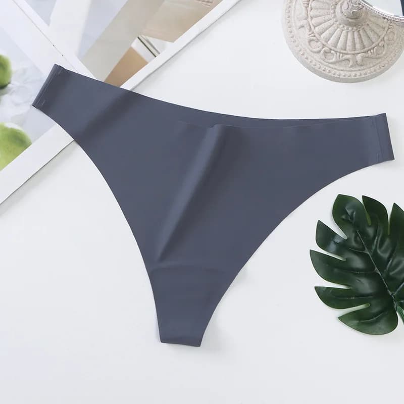 Seamless Ice Silk Thong Underwear