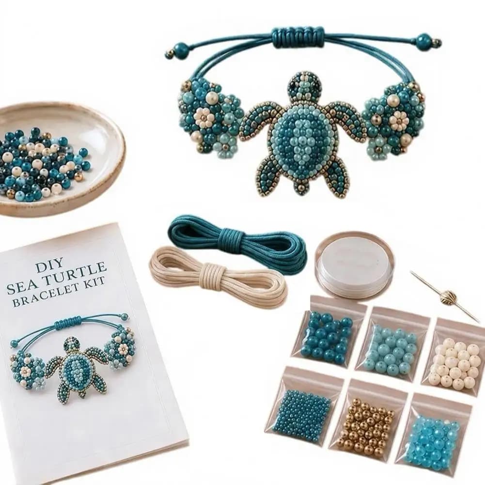 DIY Beaded Bracelet Making Kit With Colorful Beads