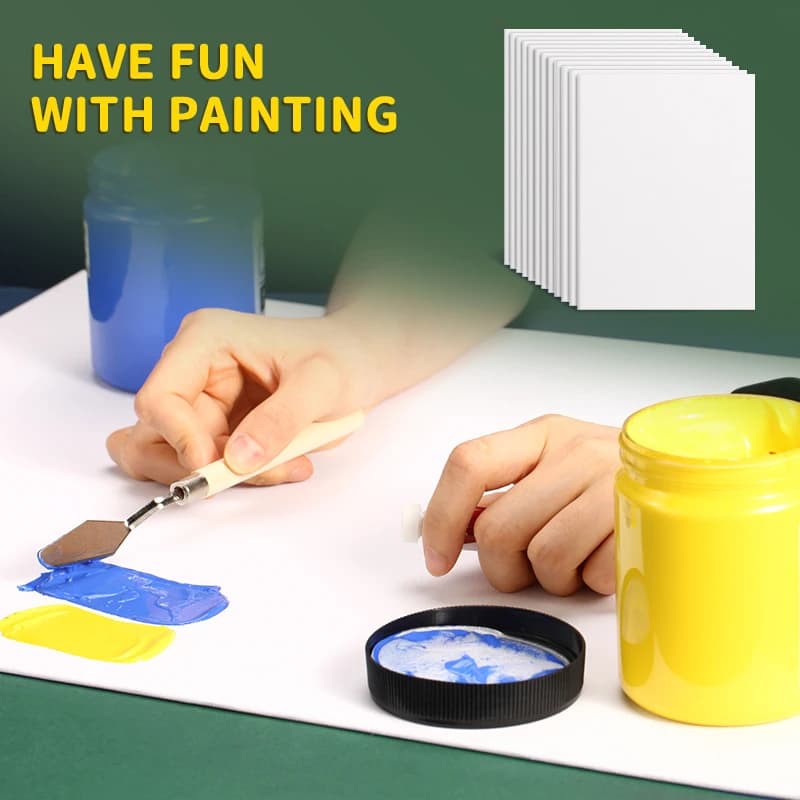 20 Pack 5x7 Primed Canvas Boards