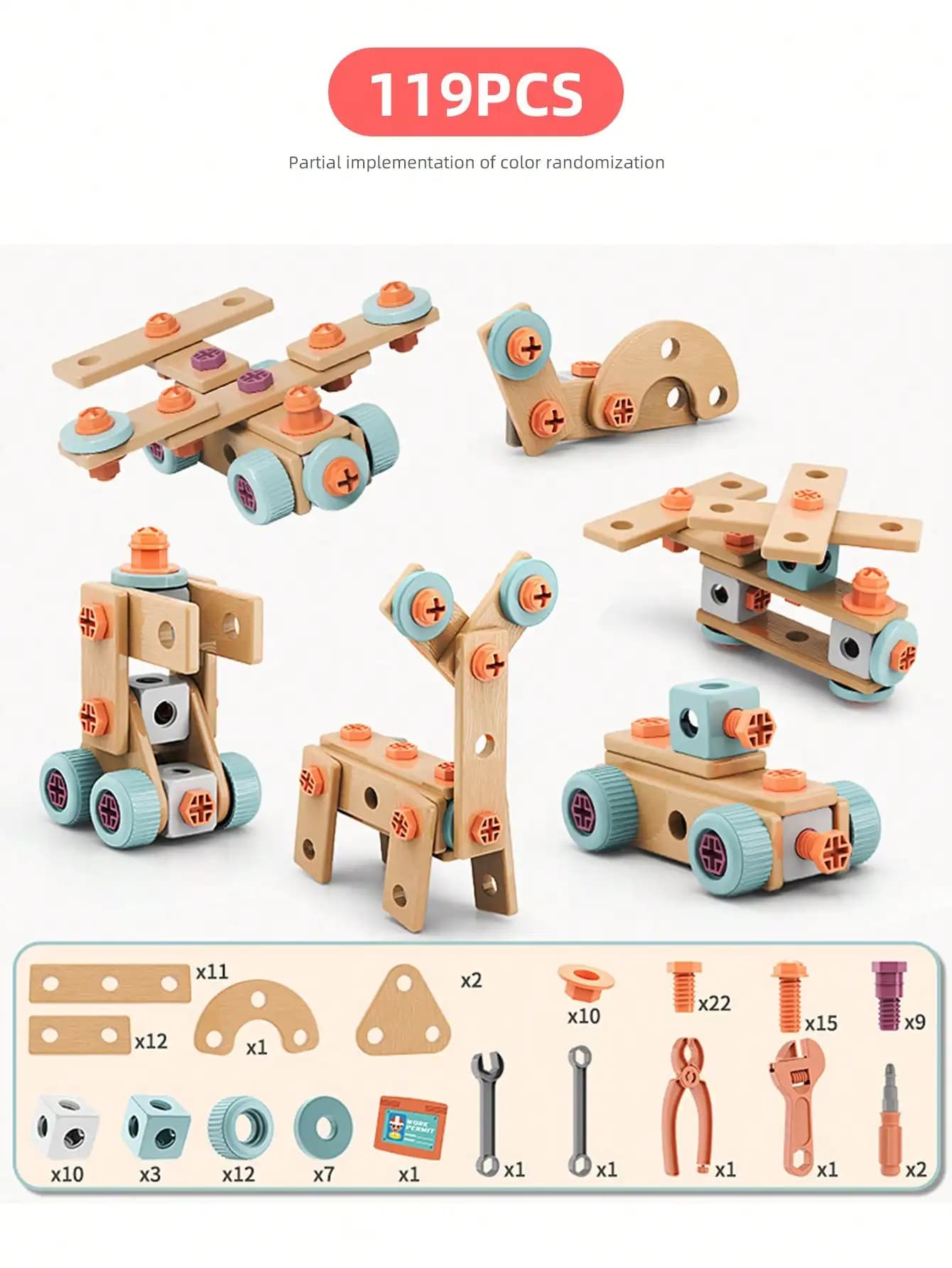 Kids Tool Set DIY Nut Assembly Toy