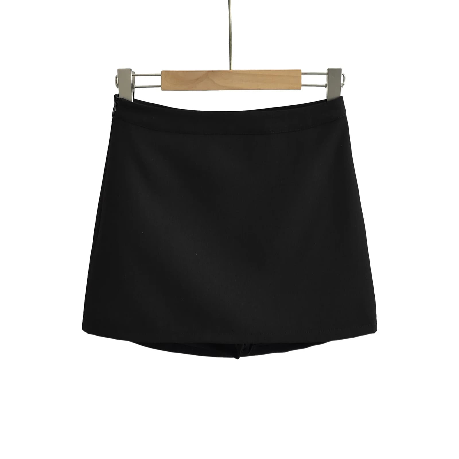 Black Mini Pencil Skirt with Shorts