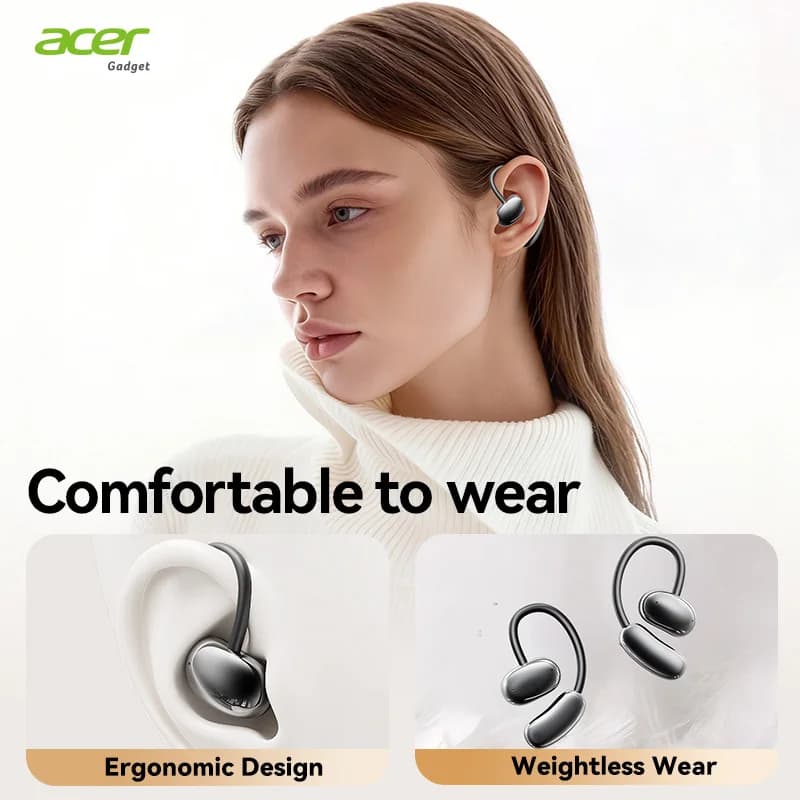 Wireless Over-The-Ear Headphones with Open Design
