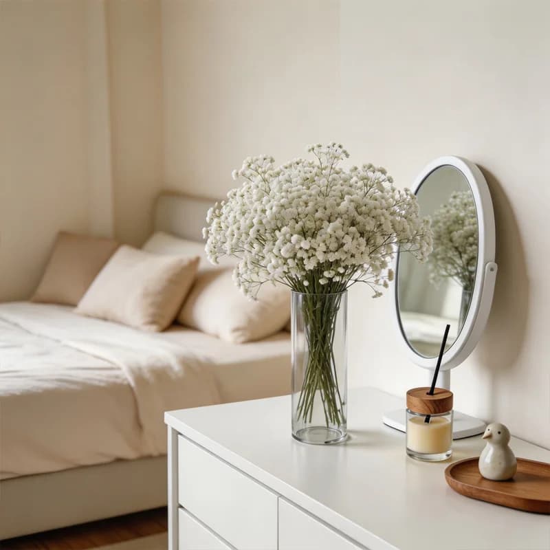 Clear Acrylic Cylinder Floor Vase
