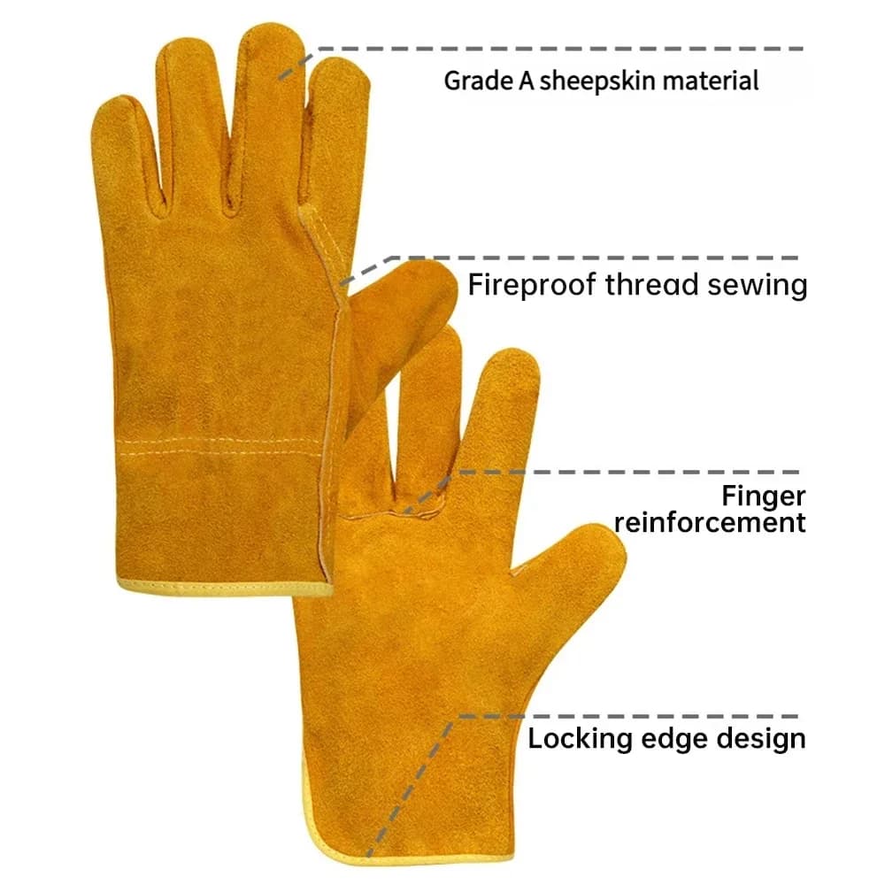 Sheepskin Leather Work Gloves