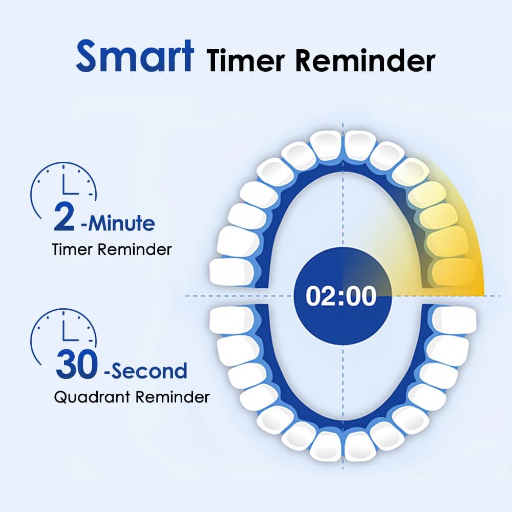 Electric Rotary Toothbrush With Smart Timer
