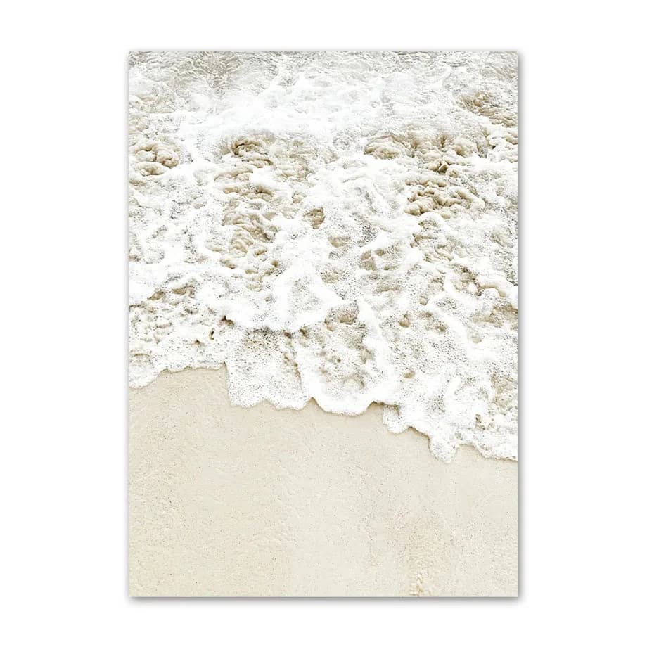 Frameless Green Leaf Landscape Canvas Painting