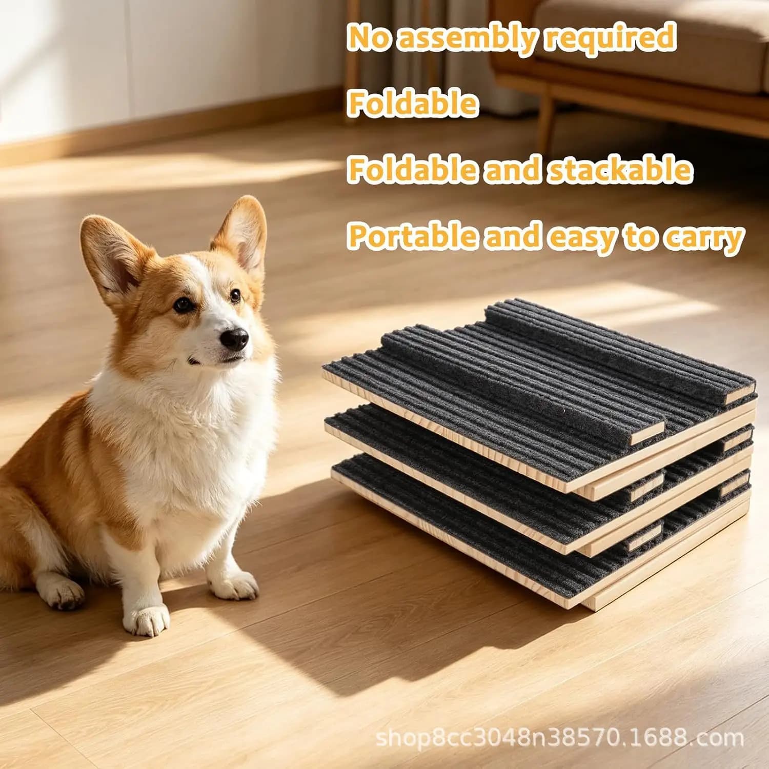 Wooden Portable Dog Ramp for Stairs