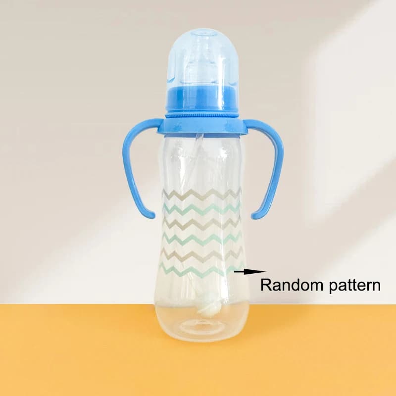250ml Baby Bottle with Handle - Easy-to-Grip Feeding Bottle, Perfect as a Christmas Gift, Ideal for Water and Formula