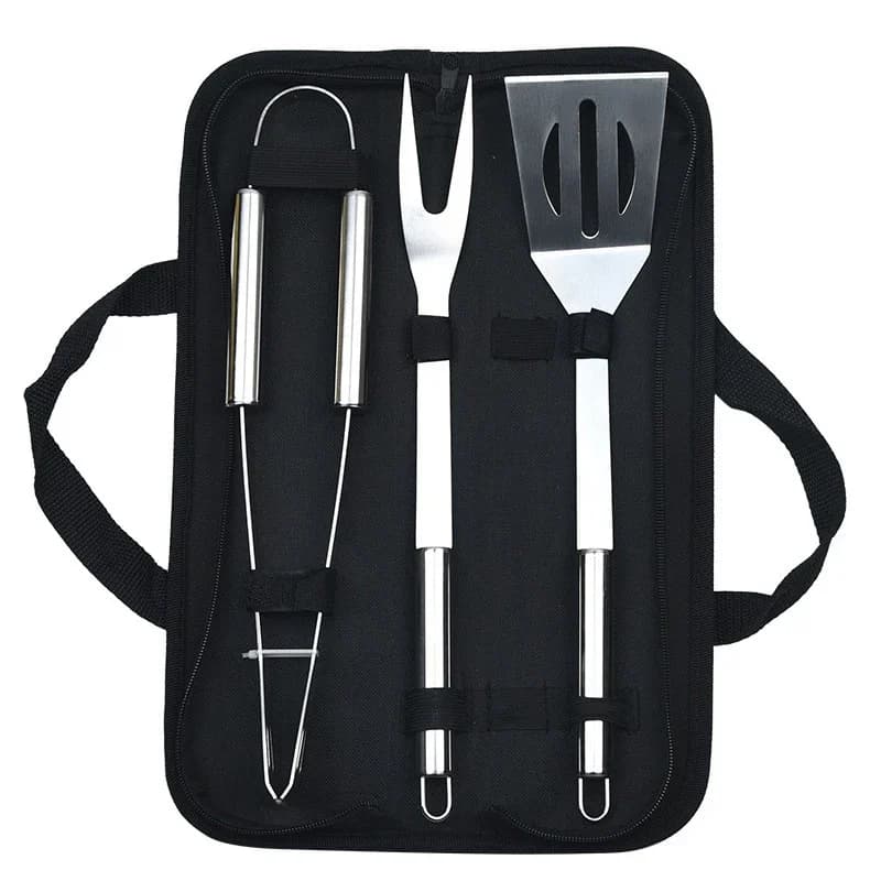 9-Piece Portable BBQ Tool Kit with Storage Bag