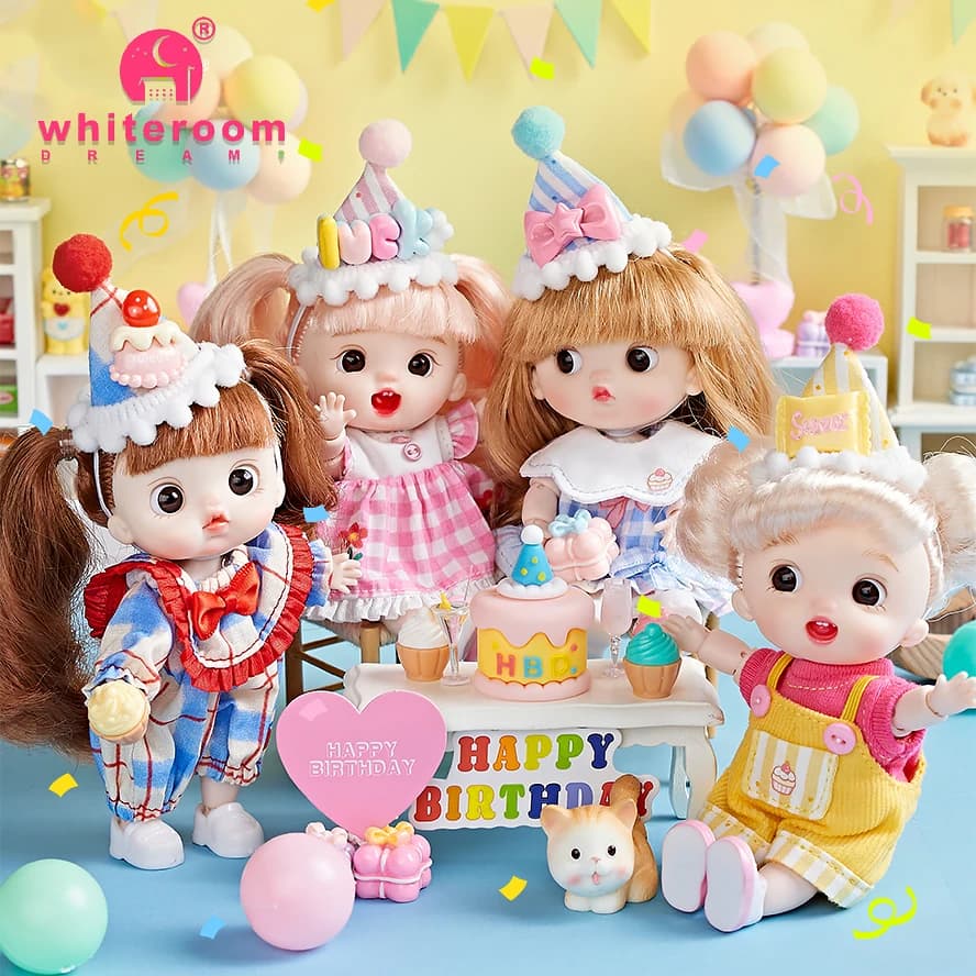 BJD OB11 Pear-Shaped Poseable Mini Doll 13cm