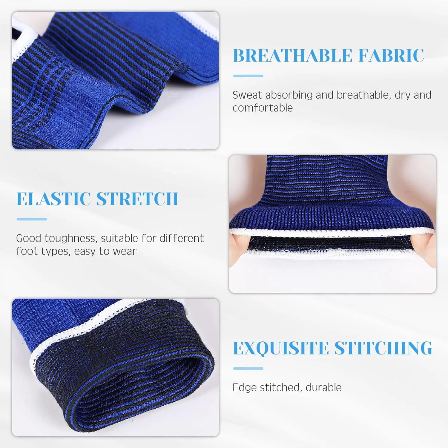 2026 new 1 pair of one size elastic breathable ankle support sled.Professional protective gear is used for running and cycling.
