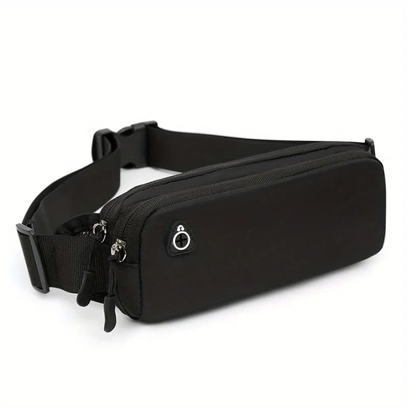 Sports Waist Pack for Men, Running Gear Phone Pouch,Mini Cycling Waterproof Crossbody Chest Bag, Double-Layer Storage Waist Bag