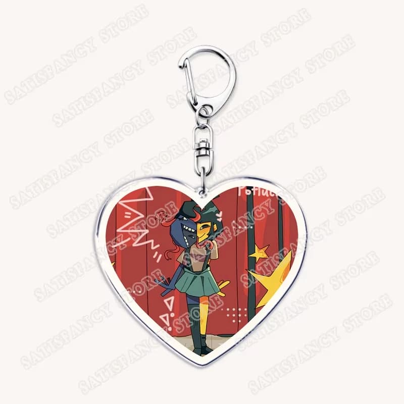 Hot Game Love Keychains for Accessories Bag Ena Dream BBQ Coral Glasses Taski Maiden Keyrings Jewelry Gamer Fans Gaming Gifts