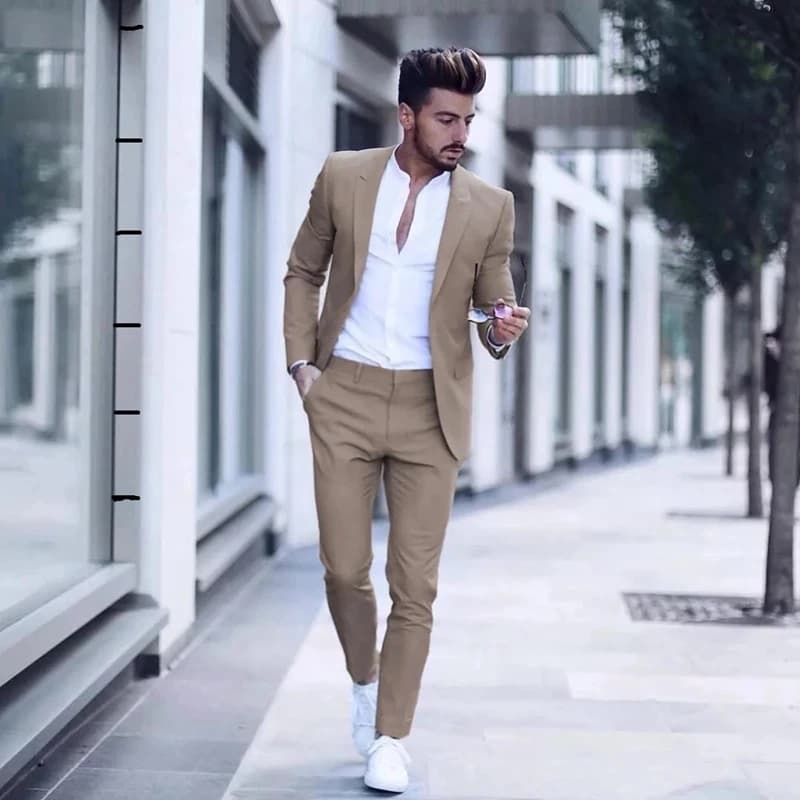 Casual Business Two Piece Slim Fit Suit