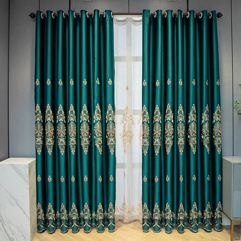 European Blackout Curtains with Heat Insulation